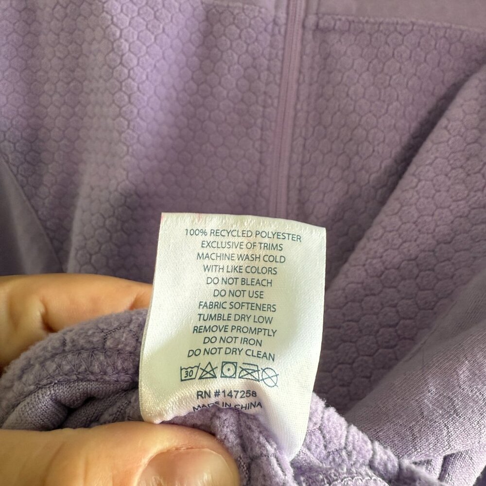 Simply Southern purple Recycled fabric Full Zip Soft Jacket Size XL casual - Picture 7 of 13